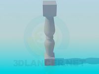 3D Model Gypsum part of the railings