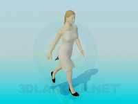 3D Model A woman in dress