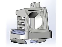 Anycubic Mega Zero - Hood & Fan duct for 4010 / 5015 / 5020 fan by Calvin_MegaZero