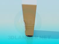 3D Model Narrow wardrobe