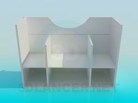 3D Model Pedestal wash-basin