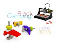 Clamping Block for CNC 3018 by Perinski