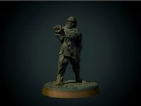 Townsfolk zombie 28mm (supportless, FDM friendly) by BriteMinis