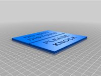 Do Not Disturb Sign with interchangeable inserts by AxiomLight