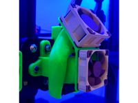Fan Duct/Fan Mount Modified for Ender3v2 by soneec