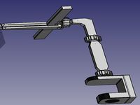 Desk Clamp Mounted PCB Holder by prusite