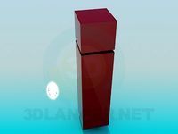 3D Model Narrow bookcase