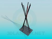 3D Model Twisted sticks
