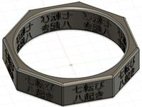 Ring Size US 9.5 - Japanese Koan by ashlayne