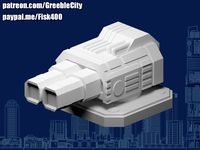 GreebleCity Cyberpunk: Railgun by Fisk400