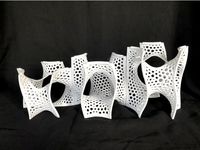 Modular Gyroid Stacking Structure by DaveMakesStuff