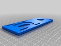 CNC belt drive plate (Nema 23 inversion for room gain) by sgenevay