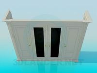 3D Model The cabinet with four doors