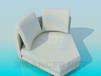 3D Model The angular part of the sofa