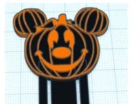 Mickey Pumpkin bookmark by rkxone