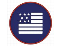 USA Flag Coaster by condemime