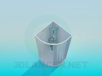 3D Model Angular shower cubicle