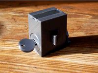 Cylinder Lock (fully functional, parametric) by NikoG