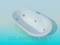 3D Model Oval bath