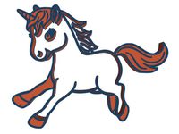 wall art unicorn by oferg