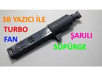 3D PRINTED TURBO FAN reCHARGEABLE MINI VACUUM CLEANER by bastech