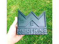 RoofKing Construction Logo by texas_cowboy