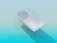 3D Model Bath with a seat