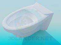 3D Model Hanging toilet bowl