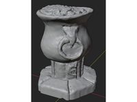 Bubbling Cauldron Fantasy Terrain Furnishings Wizard Supportless D&D Witch Halloween Magic Moon Black 25mm by darkgref