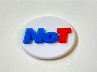 NoT Oval Button  by timcel