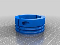 Pulley axle in two pieces for 50mm gokart axle by Curio_sentinela
