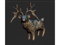 Golden Deer by laurencin