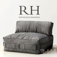 RH/ CARGO LOUNGE ARMLESS CHAIR