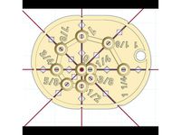 Optical Center Punch & Hole Ruler (using 8D Nails) by SteveJohnsen