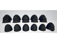 Chaos Space Marine God Aligned Shoulder Pads by Hyfryd
