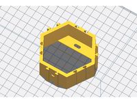 With wall mount hole - Minifigure Hex Display by bySomov