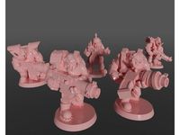 Ork soldiers with rifles set #2 by GRAYGAWR