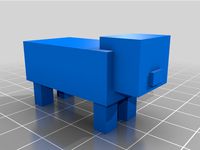 Minecraft pig by Lowich