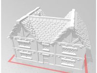 medieval house (U shaped wide version) by Eleiney