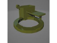 Ender5 MicroSwíss 4020Fan Part Cooler Ring by h3nkGer