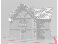 medieval house (T shaped wide version) by Eleiney