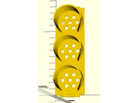 traffic light model (single wall, 5mm LEDs x7 x3) by raigedas