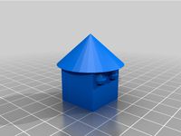 Cube With Face and Hat by Cromine