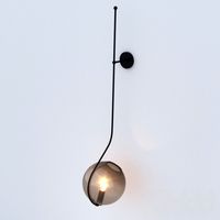 Roll and hill Fiddlehead wallmount lamp