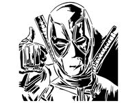 Deadpool stencil 14 by Longquang