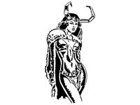 Female Loki stencil by Longquang