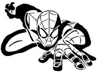 Spiderman stencil 6 by Longquang