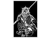 Darth Maul stencil 3 by Longquang
