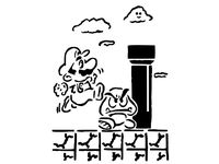 Mario stencil 7 by Longquang