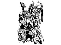 Predator stencil 2 by Longquang